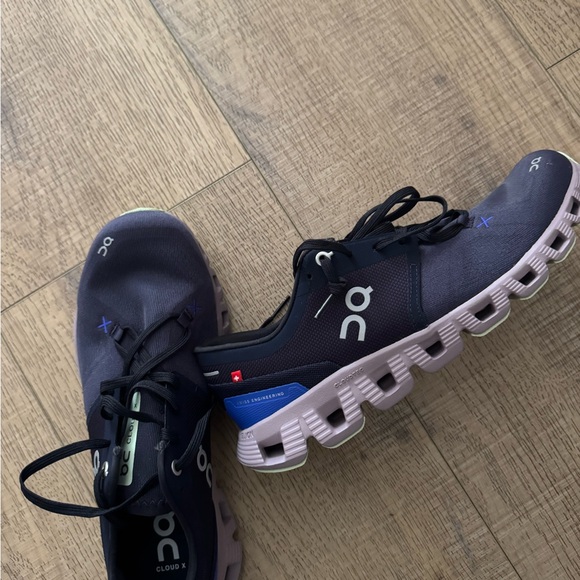 ON Women's Athletic Shoes - Black and Blue - Picture 1 of 4